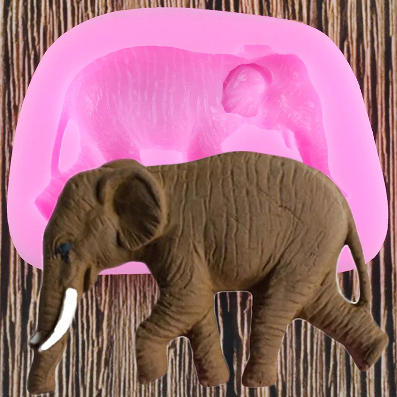 Силиконовая форма в виде слона искусственное мыло с животными конфеты
