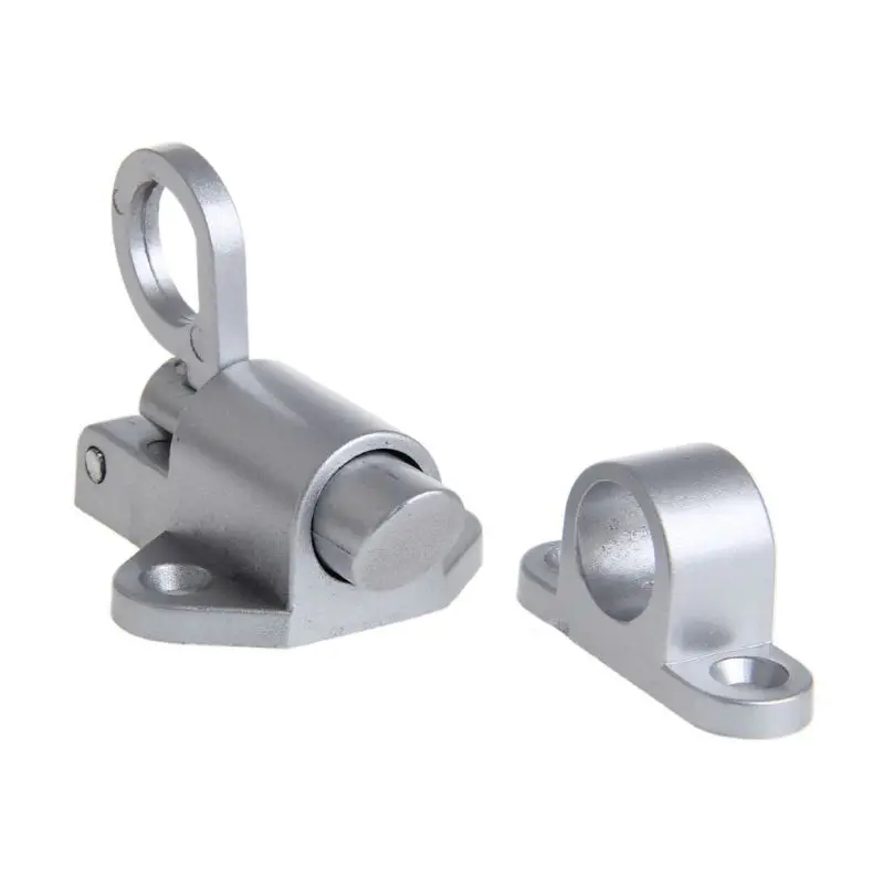 Window Gate Security Pull Ring Spring Bounce Door Bolt Aluminum Latch Lock Grey Whosale&ampDropship | Бытовая техника