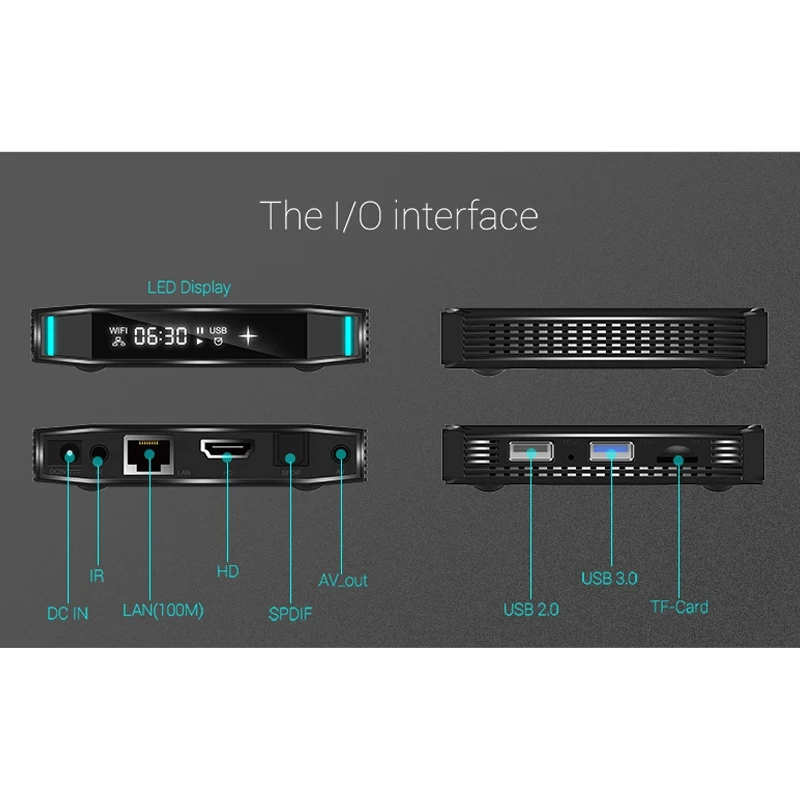 X3-Mini ТВ-приставка S905X3 Android 9 0 Hd 1080P сетевая приставка 4 + 32G поддержка Wifi 2 4G/5G / 4K