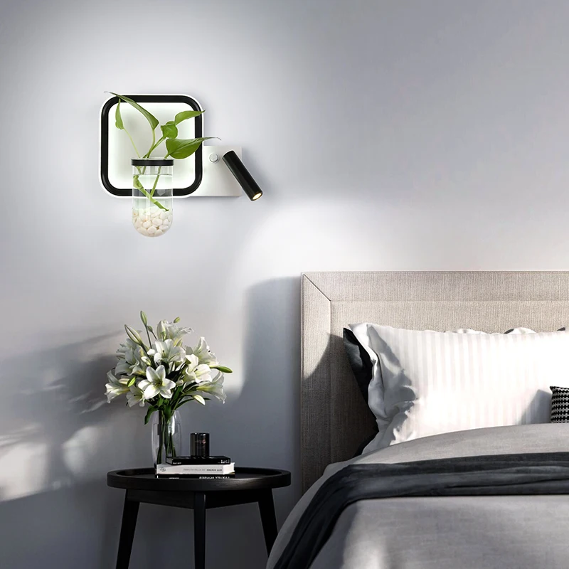 Настенные светильники для помещений декоративные светодиодные с переключателем