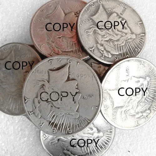 Набор(morgan dollar+ Peace Dollar) Посеребренная Имитация монеты(121 шт