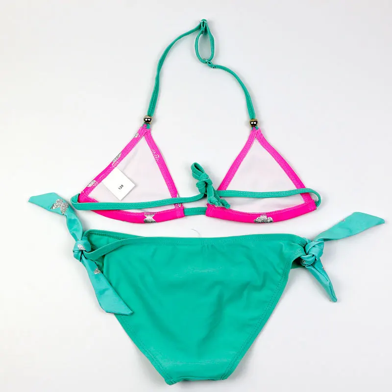 Купальники для девочек 2 шт. бикини бабочки летние танкини маленьких купальники