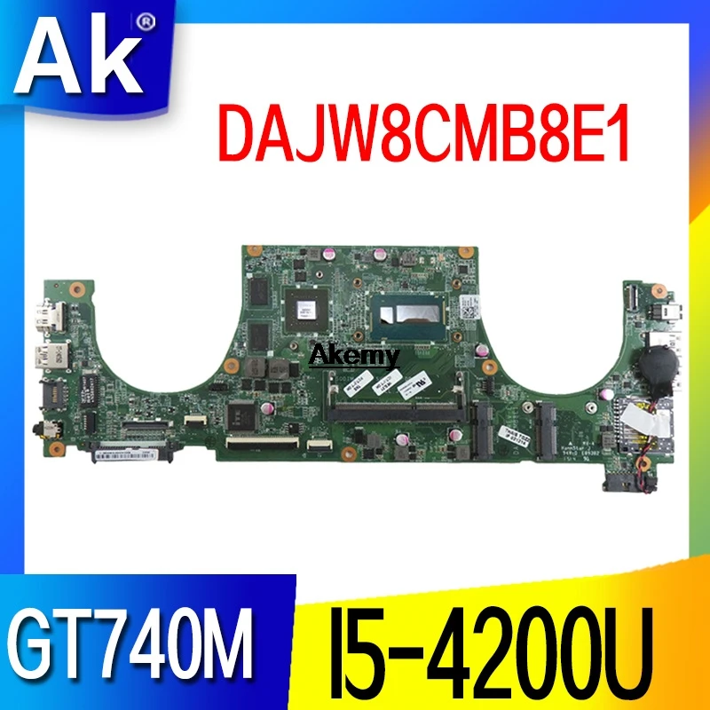 DAJW8CMB8E1 14 5470 Laptop motherboard for Dell Vostro original mainboard I5 4200U GT740M|Материнские платы| |