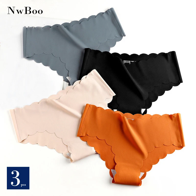 Nwboo 3 шт./лот рюшами Ice Silk трусы для женщин и девочек шорты пакет бесшовные миниюбки