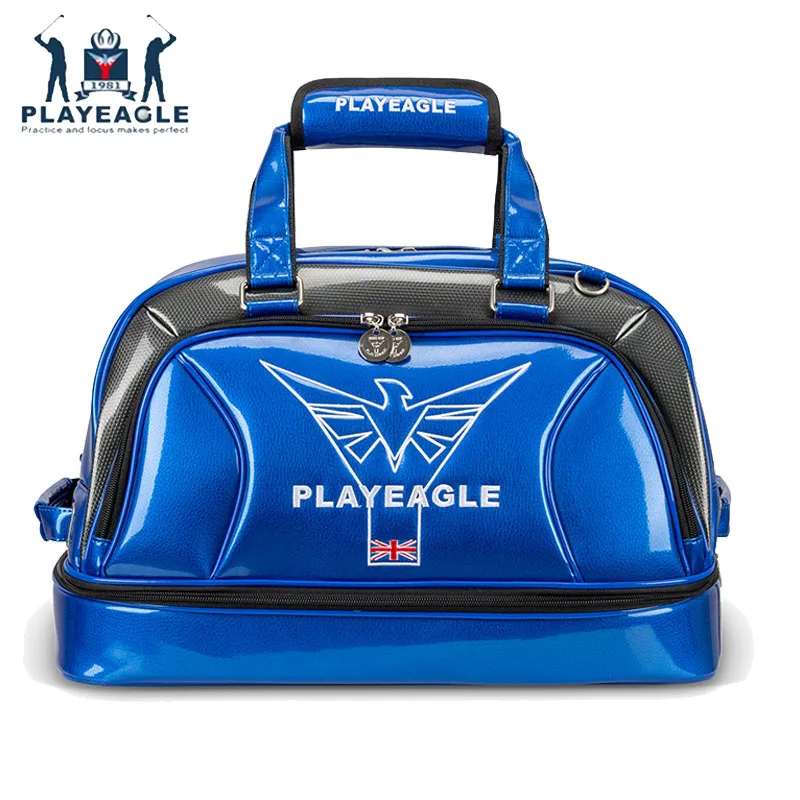 PLAYEAGLE Новое поступление двухслойная Мужская спортивная сумка для гольфа из ПУ