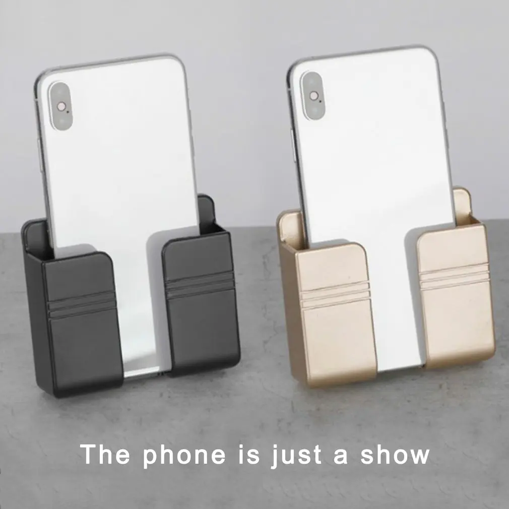 

Wall Mounted Organizer Air Conditioner TV Remote Control Storage Box Mobile Phone Plug Holder Multifunction USB Charging Stand