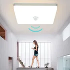 Светильник с пассивным инфракрасным датчиком, 110 В, 220 В, 36 Вт, 24 Вт, 18 Вт, современная люстра с поверхностным креплением, светильник для гостиной, спальни, кухни, фойе, потолочная лампа