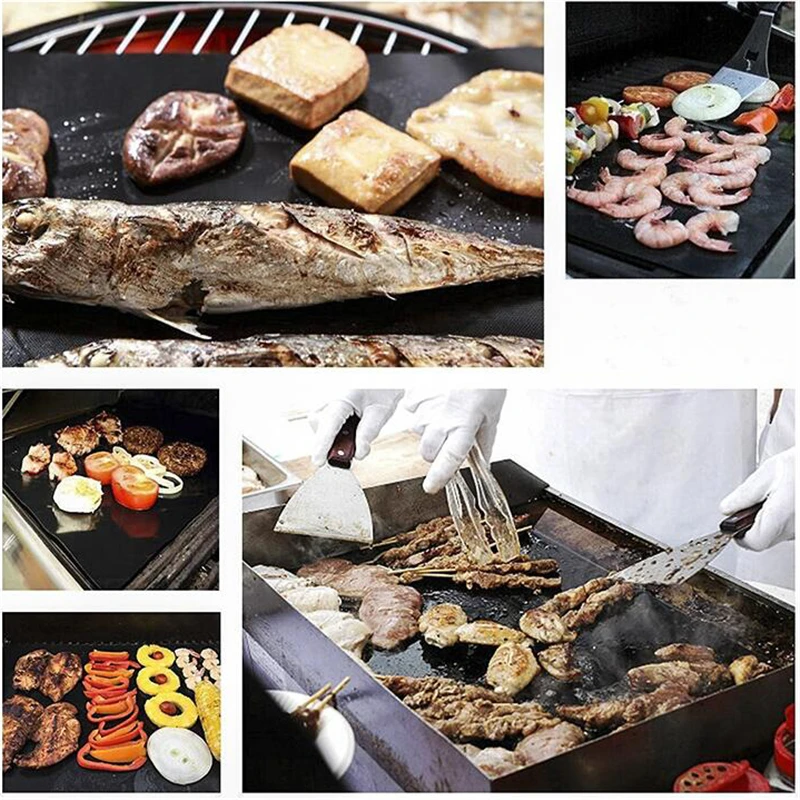 30 шт./компл. Многоразовые барбекю гриль с антипригарным коврик ковер для выпечки