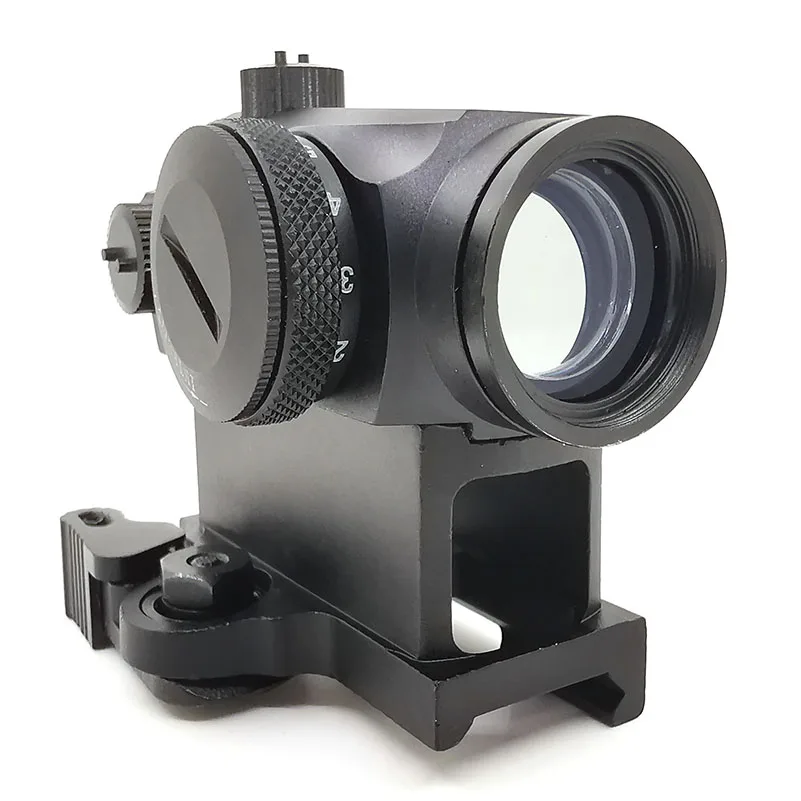 BK Тактический охотничий QD 1X24 Reflex Red& Green Dot прицел с быстрым подъемным креплением Быстрый Отсоединяемый голографический - Цвет: BK