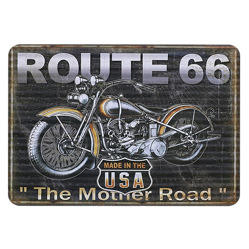retro motorcycle signs vintage metal tin plate classic iron picture decor wall of garage bar cafe home gym