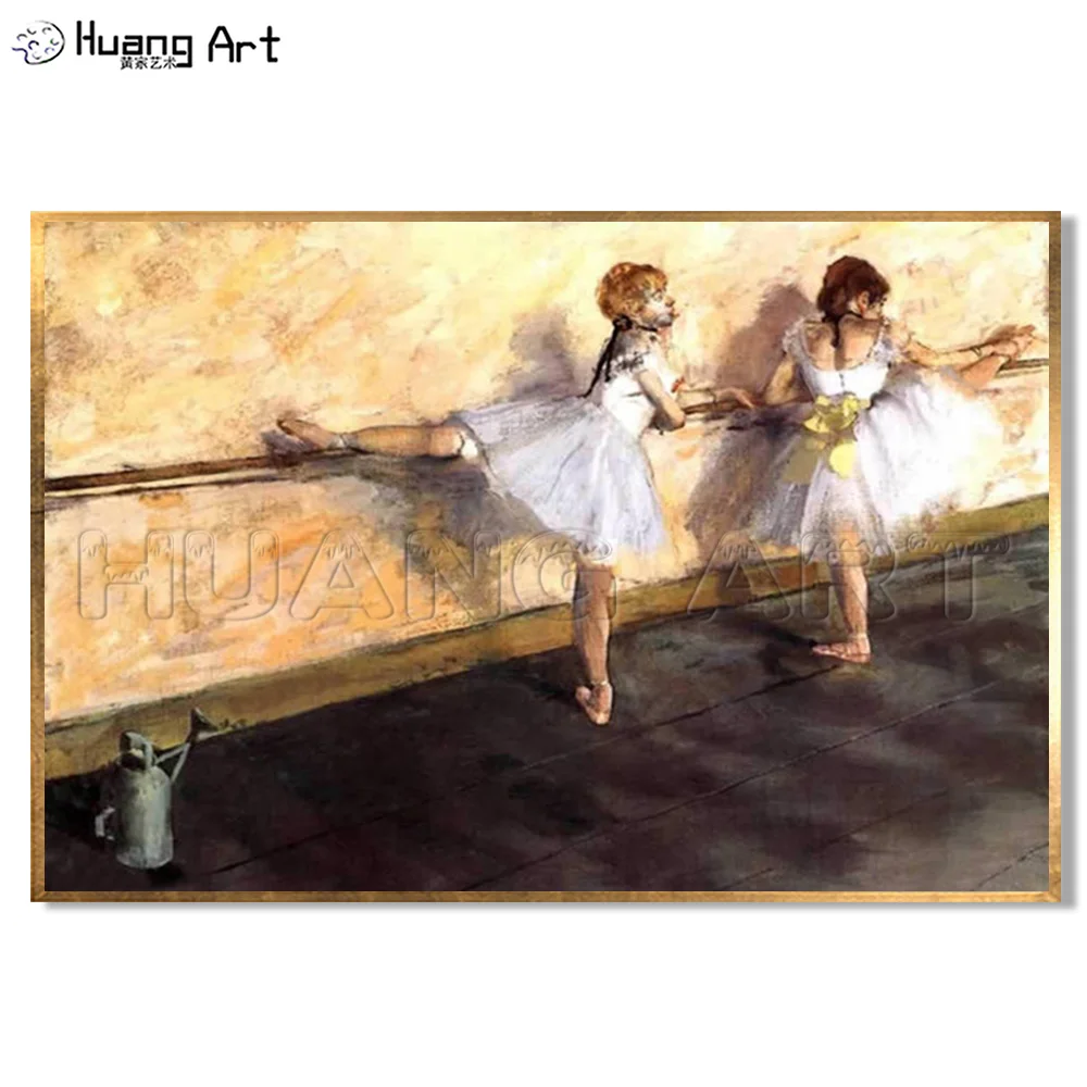 100% ручная роспись известный Эдгар дегас картина маслом на холсте танцевальный