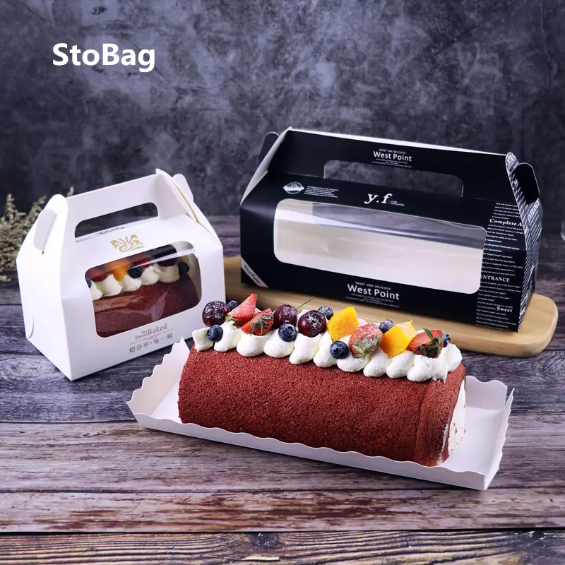 10 шт. швейцарских рулонов для упаковки тортов StoBag портативная Западная коробка
