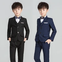 2021 formal boys wedding suits dresses children school uniform tuxedo piano kids party clothes classic baby festive costumes