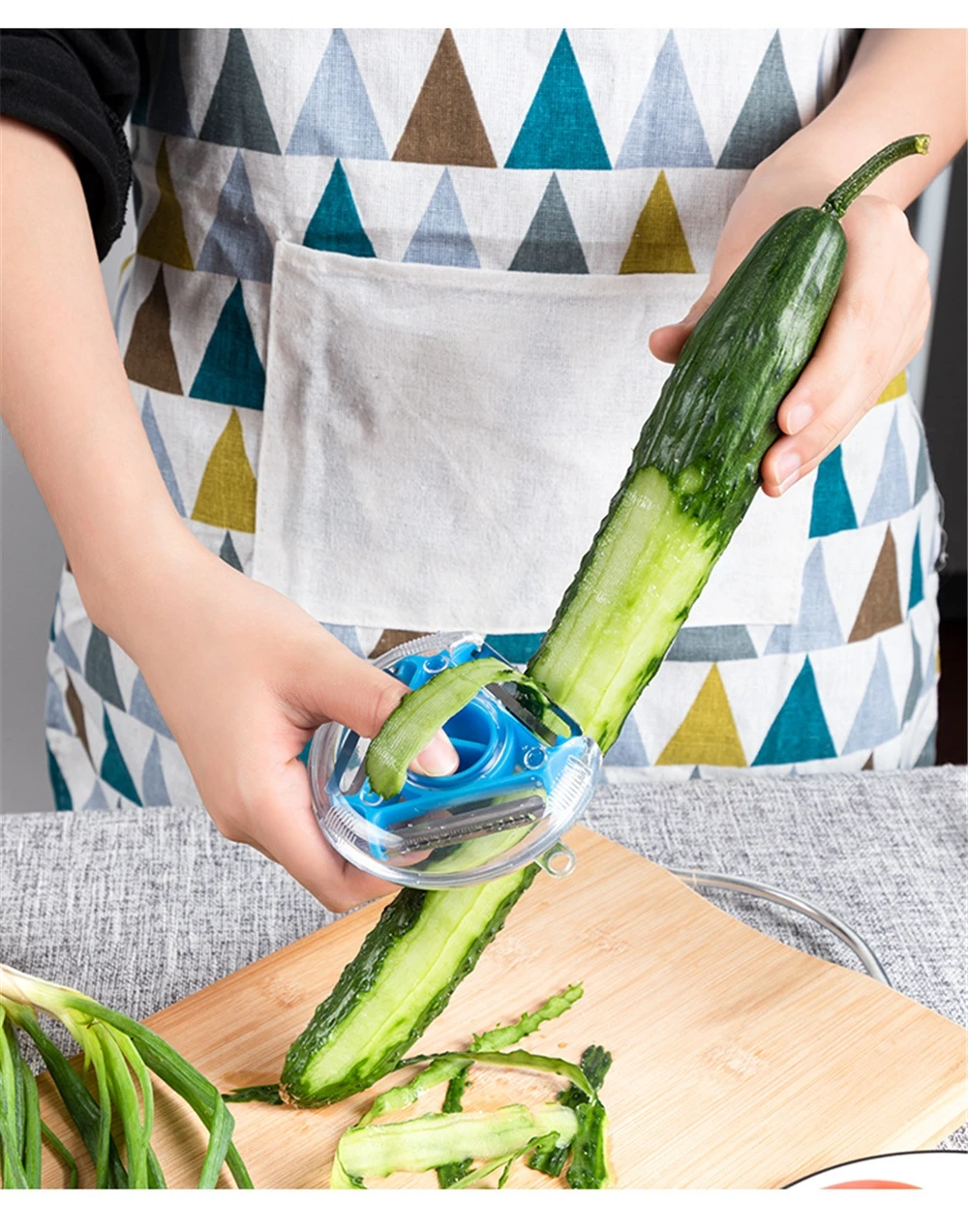 Волшебный набор тройной овощечистки слайсер из нержавеющей стали для картофеля