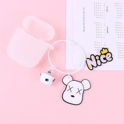 no Airpods Модный акриловый брелок Аниме Минни Микки автомобильный брелок с кольцом брелок для женщин сумка подвеска Подвески Аксессуары - Цвет: no Airpods
