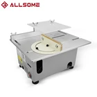 ALLSOME Liftable12-24V T6 Мини точные настольные пилы DIY деревообрабатывающий токарный станок полировщик сверлильный станок HT2828