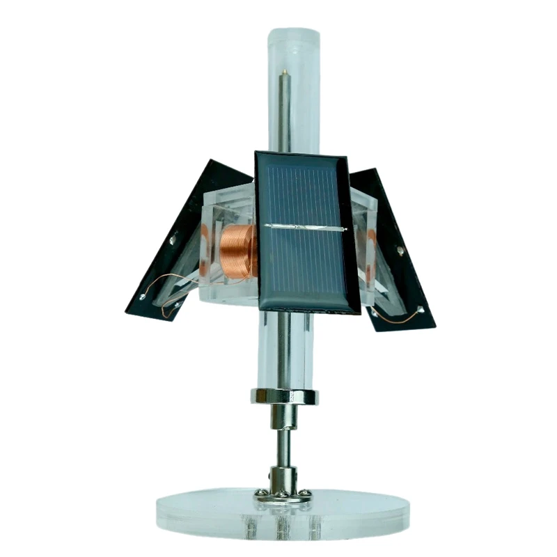 Топ! магнитный левитационный Солнечный мотор трёхсторонний вертикальный