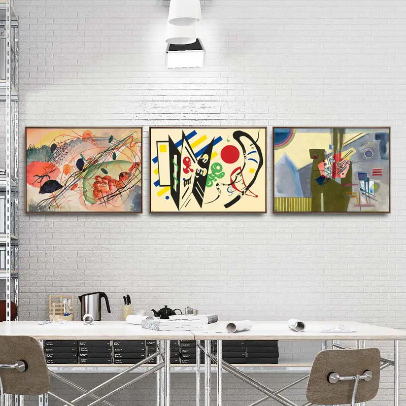 

Home Decoration Print Canvas Art Wall Pictures for Living Room Poster Canvas Printings Paintingsn Russian Wassily Kandinsky3