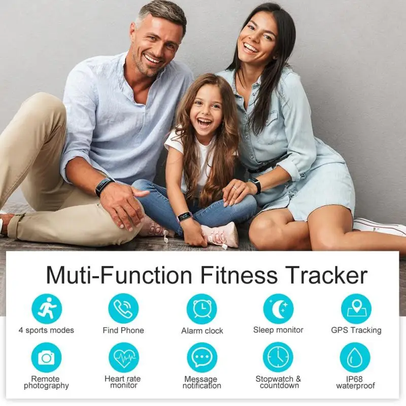 Фитнес трекер HR активности часы с GPS пульсометр Смарт браслет цветной экран для