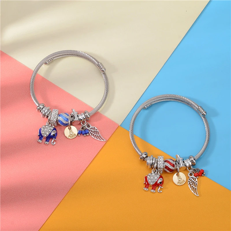 Браслет манжета из нержавеющей стали для женщин модные очаровательные браслеты