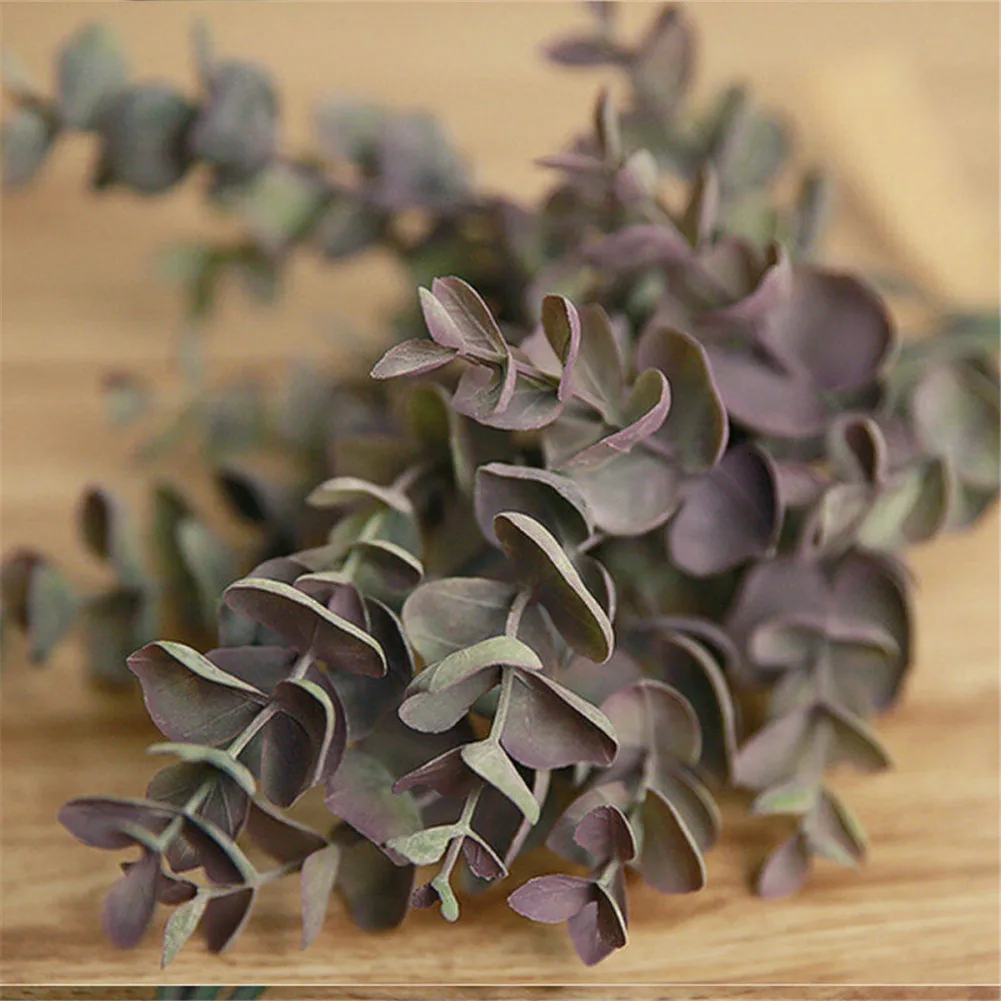 

1PCS/DLY Artificial Eucalyptus Leaves Green Plant Branch Flower Arrangement Accessories Money Leaf Wedding Home Plant Decoration