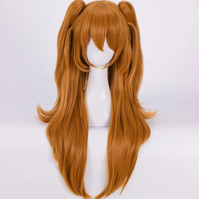 

Cosplay Wigs Long Orange Clips Heat Resistant Synthetic Hair Wig