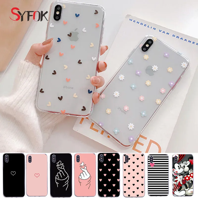 SYFOK чехол для iphone 11 силиконовый мягкий Apple iPhone 5 5s se 6s 7 8 Plus Xs Pro Max X XR сумки