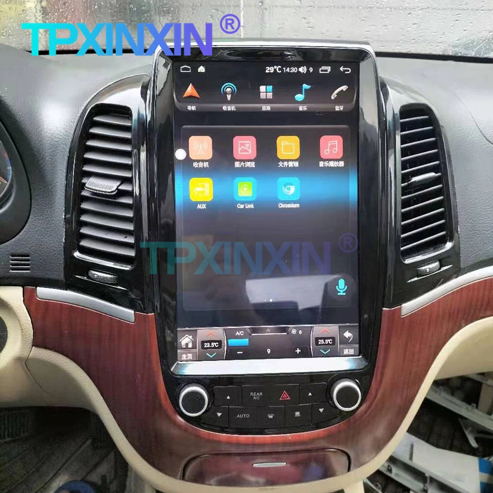 

For Hyundai Santa Fe 2006-2012 Android 10 6+128G Carplay Car GPS Navigation Auto Radio Multimedia Player Headunit Tape Recorder