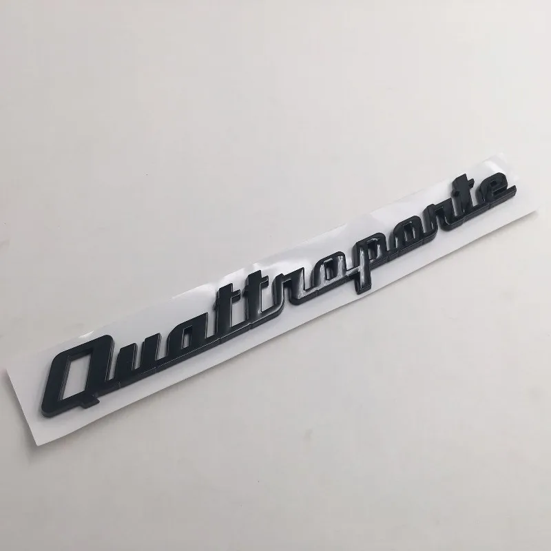 

Black Car Label Trunk Sticker for Maserati Grantuanismo Sport Granlusso Quattroporte Gransport GTS Maserati Rear Sticker ABS