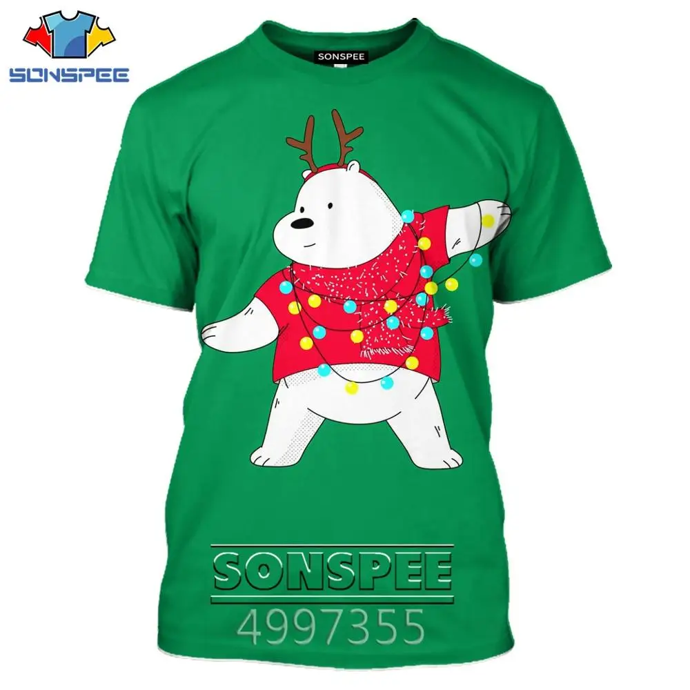 SONSPEE мы медведи забавная коллекция 2020 года семейная Рождественская Толстовка с