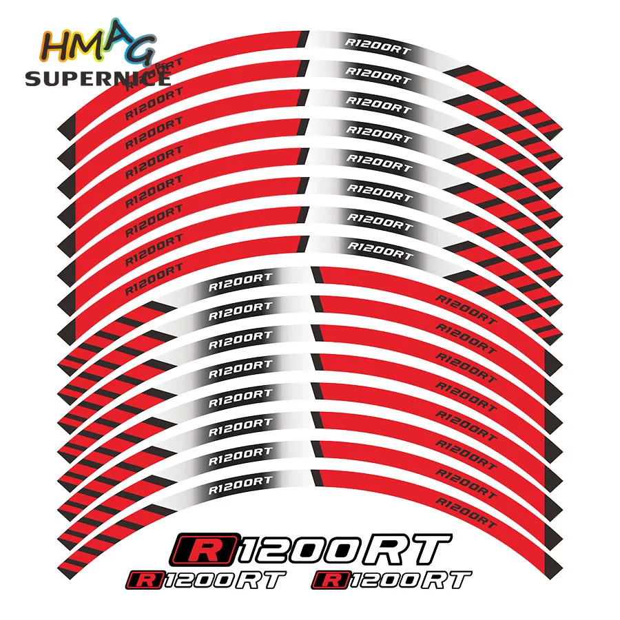 

FOR BMW R1200RT Motorcycle Parts Contour Wheel Decoration Decal Sticker R1200 RT R 1200 RT
