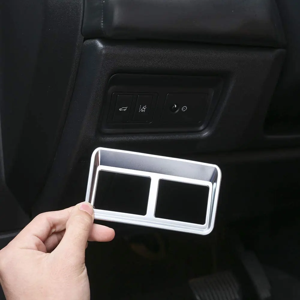 ABS Хромированная задняя дверь переключатель Регулятор фары кнопка Крышка