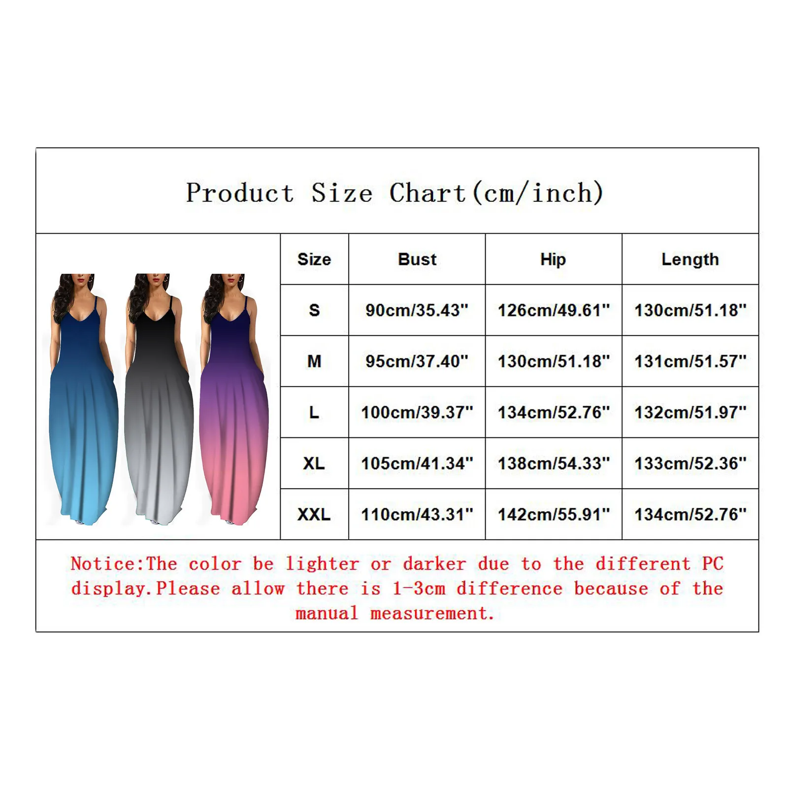 

Women Summer Long Dresses Loose Gradient Sexy Spaghetti Straps Maxi Dress Casual Plus Size Sleeveless O-neck Beach Pockets Dress