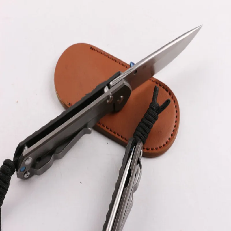 Крис Рив углеродного волокна версия большой песок складной Ножи Титан сплав