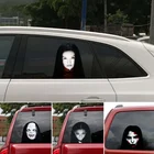 Ужасное лицо призрака наклейка на автомобиль креативная наклейка на заднее стекло автомобиля декор Хэллоуин страшная наклейка на автомобиль s стайлинга автомобилей