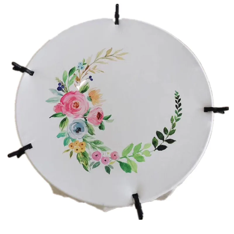 Растягивающееся одеяло для фотосъемки новорожденных имитация акварели