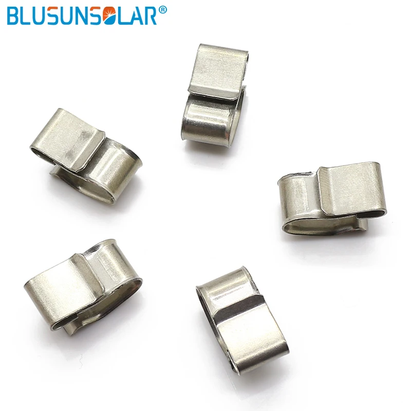 

50pcs/lots hot selling high quality 1.5mm-2.0mm x 4mm 304 material PV cable clips system mounting installation