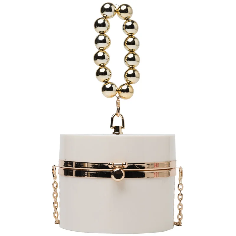 

Mini Crossbody Tote Bag for Women 2021 Trendy Fashion Box Design Travel Shoulder Handbags and Purses with Thick Chain Handle