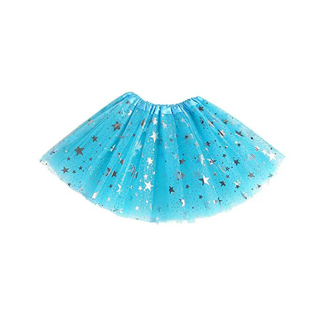 Toddler Kids Girls Baby Tulle Star Sequins Princess Tutu Skirt Outfits Costume Fashion Multicolor Skirts | Детская одежда и обувь