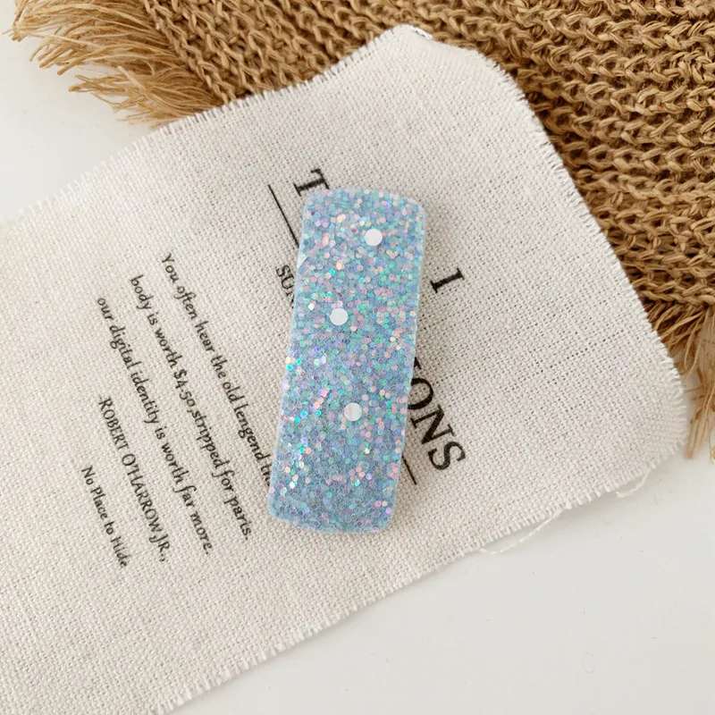 Блестящие заколки для волос с блестками девочек милые карамельных цветов