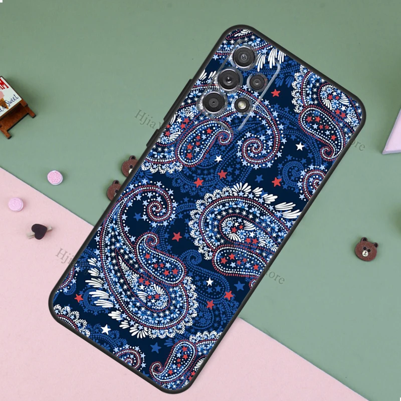 Чехол с цветочным Пейсли рисунком для Samsung A02S A03S A12 A22 A32 A42 A52 A72 A11 A51 A71 A50 A70 A21S мягкий