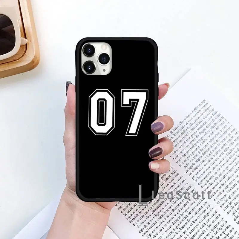 

Football Lucky number Phone Case for iPhone 11 12 mini pro XS MAX 8 7 6 6S Plus X 5S SE 2020 XR