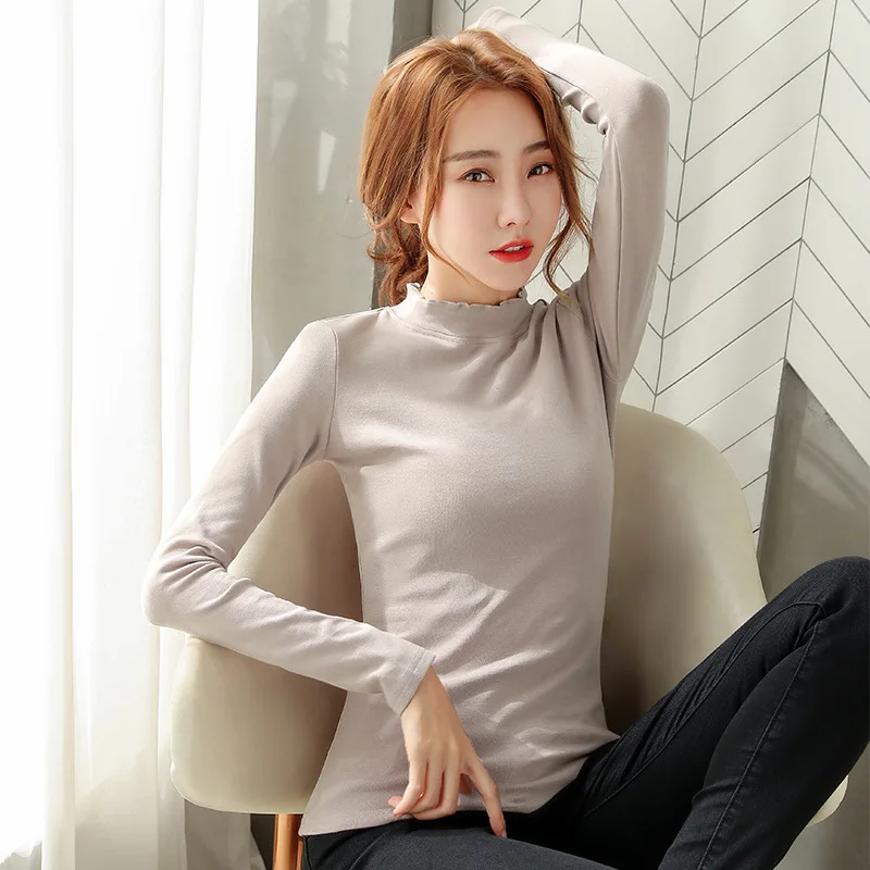 

2021 Новая высококачественная однотонная женская Повседневная футболка