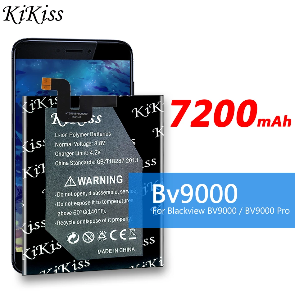 Оригинальный аккумулятор KiKiss BV9000 7200 мАч для Blackview / Pro BV9000pro литий-ионный смартфона