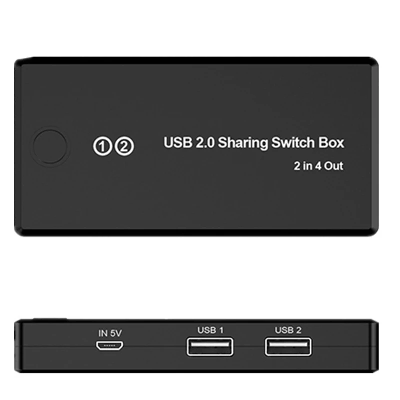 Блок переключателей USB 2 0 4 порта в выхода адаптер переключателя для клавиатуры