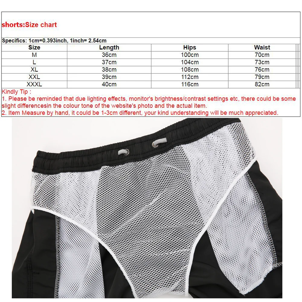 

2021 New Fashion Fitness Printing Quick-drying Beach Shorts Men's Swimwear Trunks Summer Bathing Beachwear Surfing Shorts