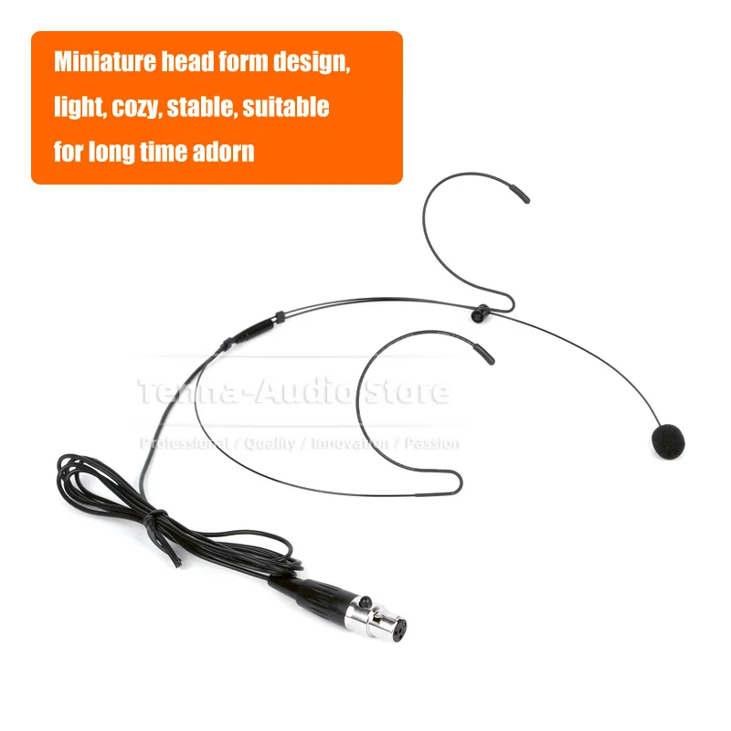 Для беспроводной системы SHURE Bodypack TA4F 4 контакта Mini XLR головные наушники микрофон с