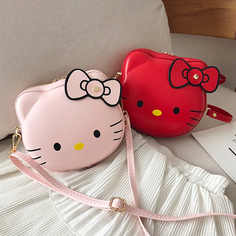 

Anime Cat Women PU Leather Shoulder Bags Cartoon Cat Designer Bags Large Capacity Lady Bags Zipper Portable Clutch Handbags
