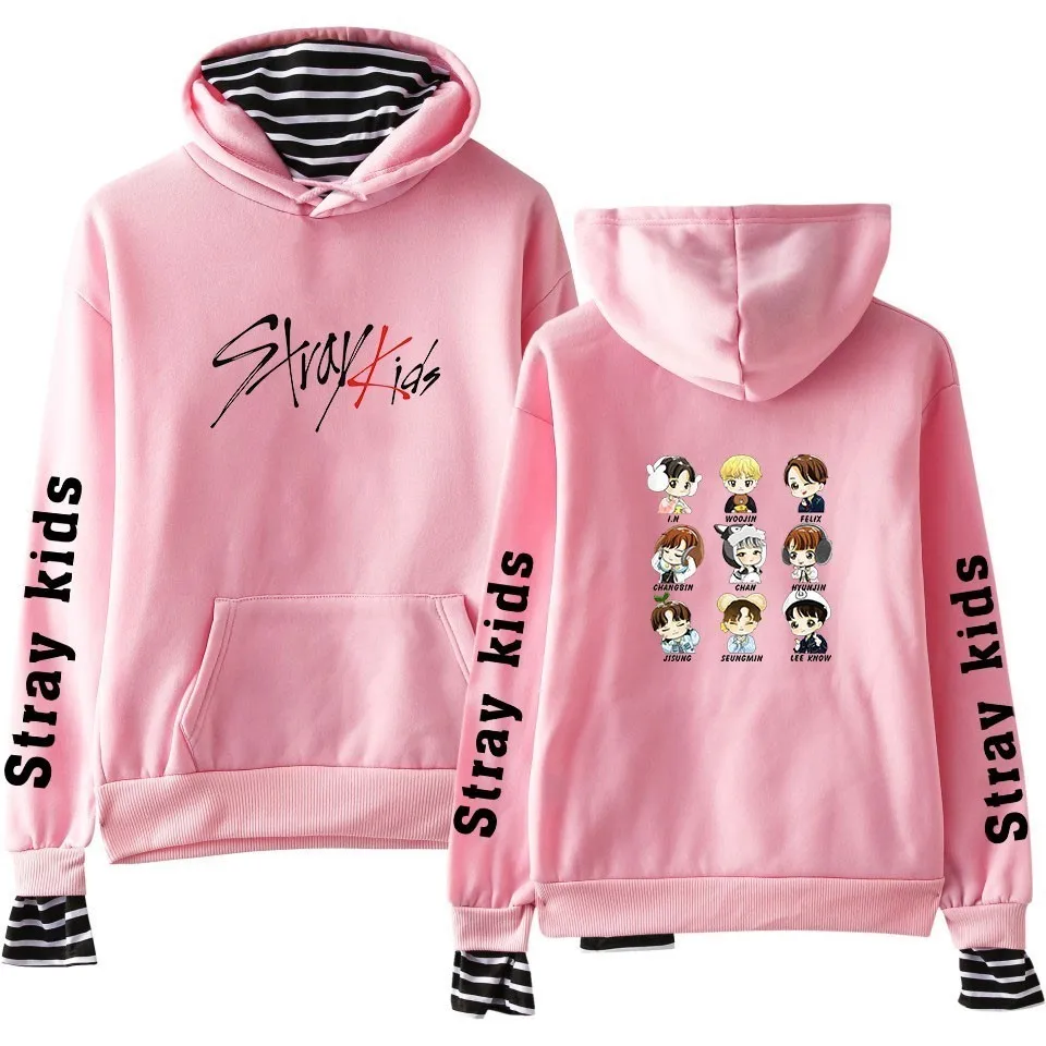 Новые детские толстовки с капюшоном в стиле K-POP весенние модные Харадзюку