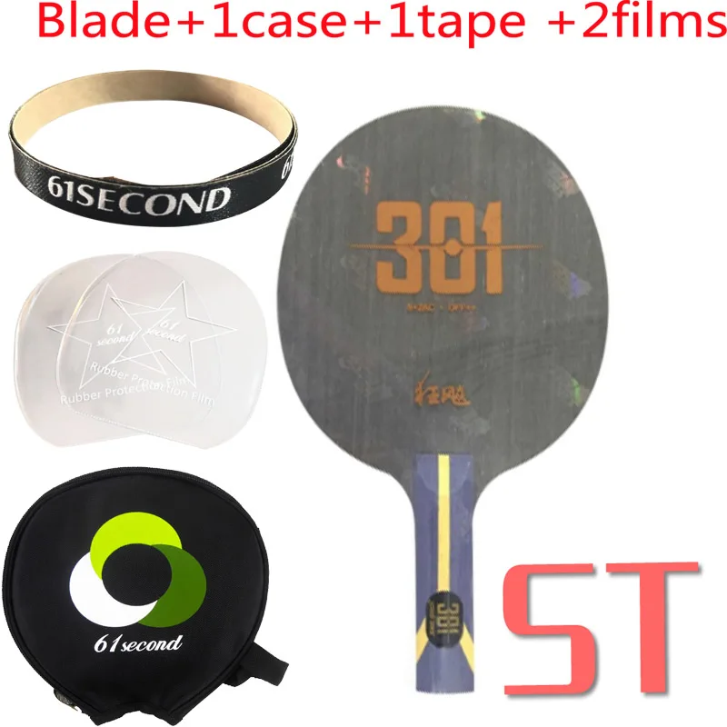 ST with 1 case Оригинальное новое поступление DHS Hurricane 301 Arylate углеродное лезвие для настольного тенниса/лезвие для пинг-понга/бита для настольного тенниса - Цвет: ST with 1 case